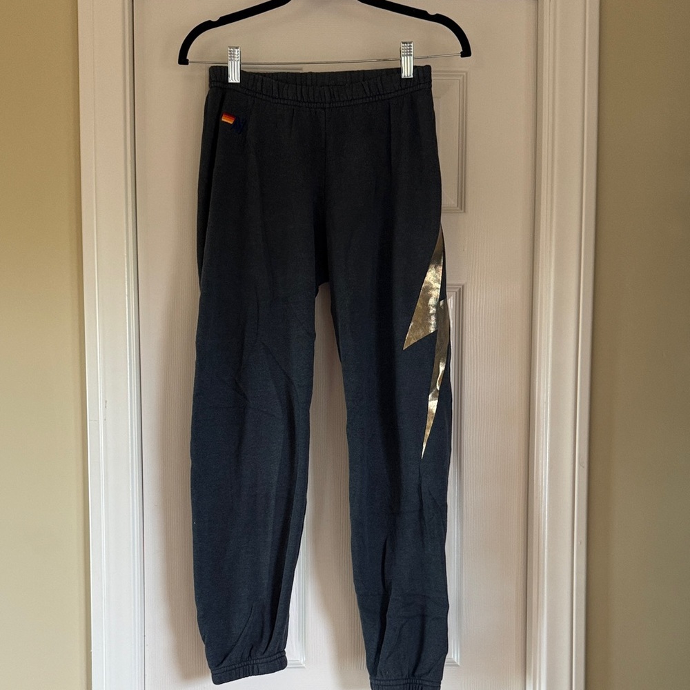 Aviator Nation Women’s XS Lightening Bolt Sweatpants